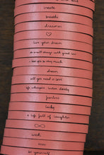 Load image into Gallery viewer, "Choose Joy" Leather Bracelet (INACTIVE)