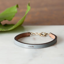 Load image into Gallery viewer, &quot;Create&quot; Leather Bracelet